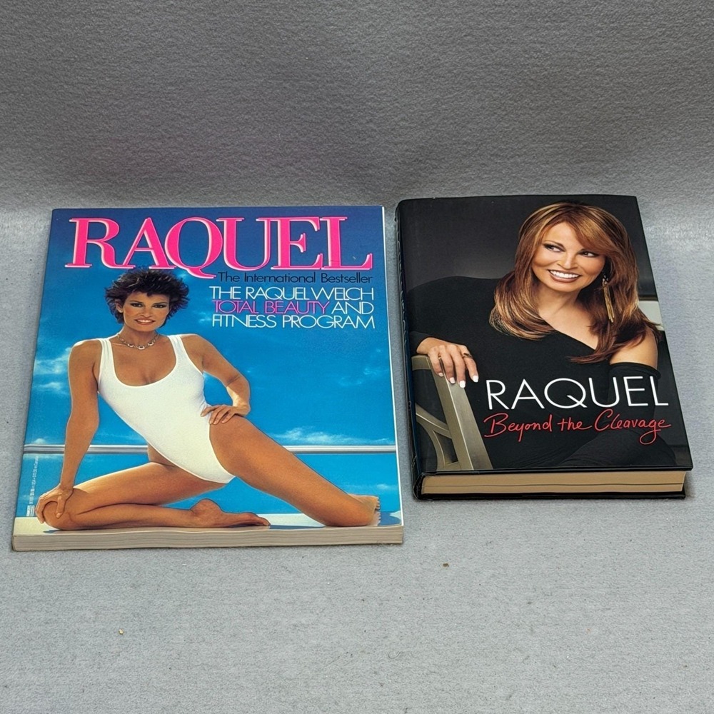 Raquel Welch Book Lot 2 First Editions First Printings HC/DJ Memoir Fitness